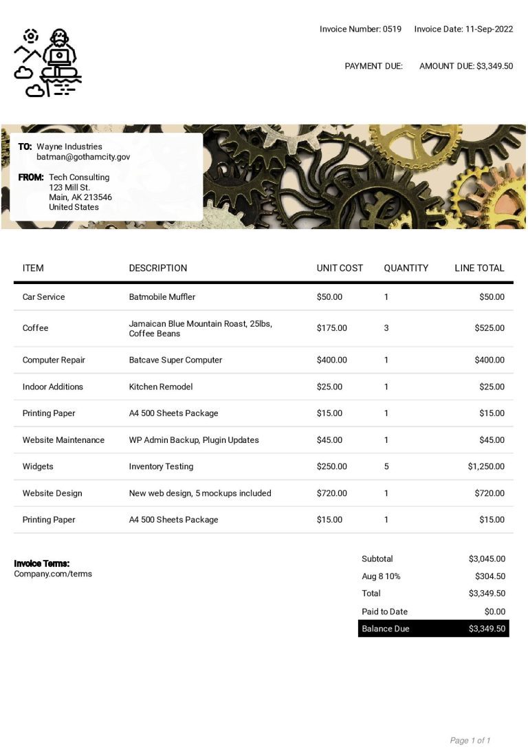 Free Invoice Templates: Find the Perfect Invoice Template for All Your ...