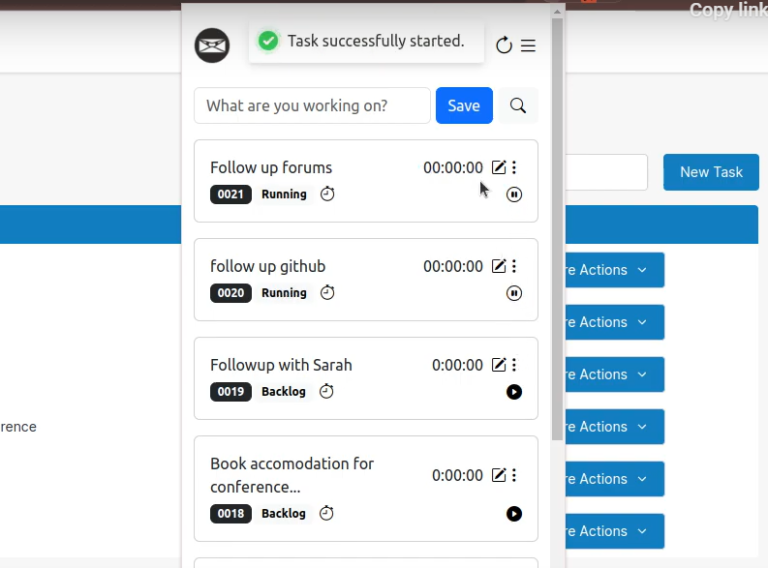 Google Chrome Task Extension